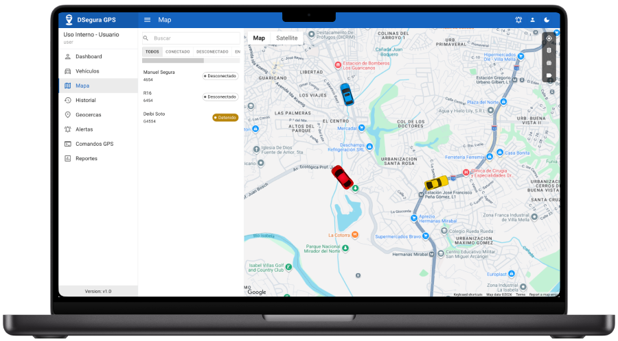 DSegura GPS en escritorio